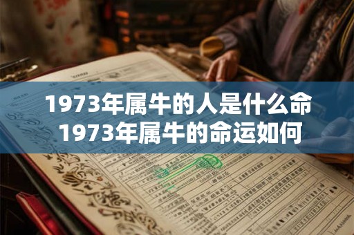 1973年属牛的人是什么命 1973年属牛的命运如何 1973年属牛的人是什么命 1973年属牛的命运如何