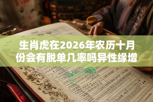 生肖虎在2026年农历十月份会有脱单几率吗异性缘增强有利脱单