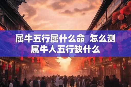 属牛五行属什么命  怎么测属牛人五行缺什么