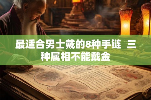 最适合男士戴的8种手链  三种属相不能戴金