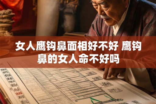 女人鹰钩鼻面相好不好 鹰钩鼻的女人命不好吗