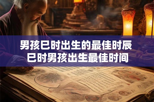 男孩巳时出生的最佳时辰 巳时男孩出生最佳时间