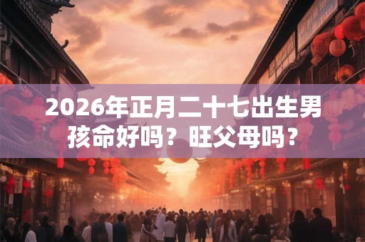 2026年正月二十七出生男孩命好吗?旺父母吗? 2026年正月二十七出生男孩命好吗?旺父母吗?