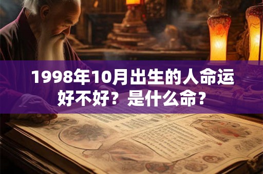 1998年10月出生的人命运好不好?是什么命? 1998年10月出生的人命运好不好?是什么命?