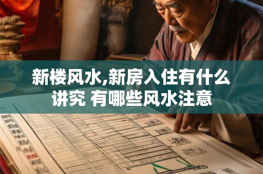 新楼风水,新房入住有什么讲究 有哪些风水注意 新楼风水,新房入住有什么讲究 有哪些风水注意