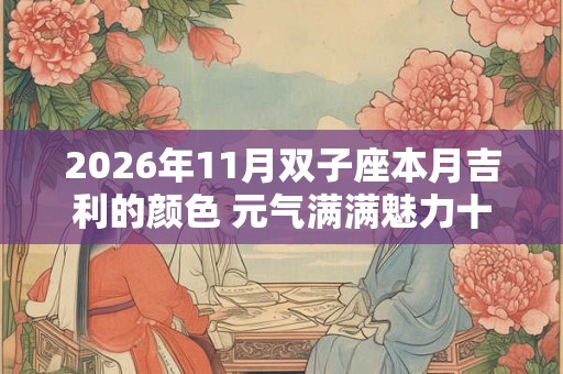 2026年11月双子座本月吉利的颜色 元气满满魅力十足