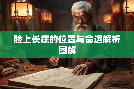 脸上长痣的位置与命运解析图解