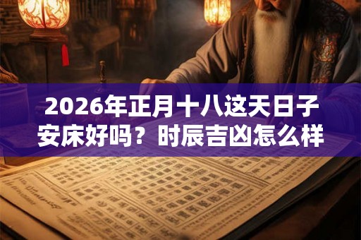 2026年正月十八这天日子安床好吗?时辰吉凶怎么样? 2026年正月十八这天日子安床好吗?时辰吉凶怎么样?