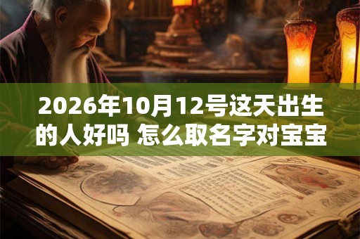 2026年10月12号这天出生的人好吗 怎么取名字对宝宝最有利