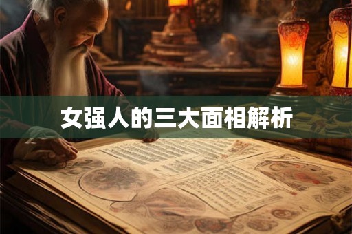 女强人的三大面相解析