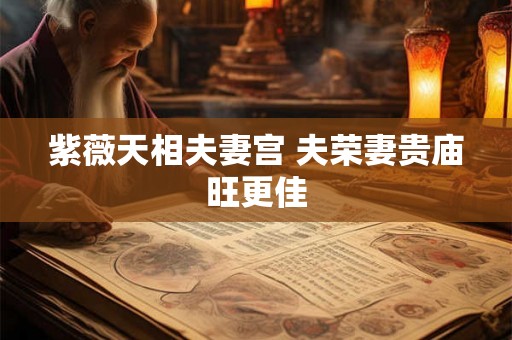 紫薇天相夫妻宫 夫荣妻贵庙旺更佳 紫薇天相夫妻宫 夫荣妻贵庙旺更佳