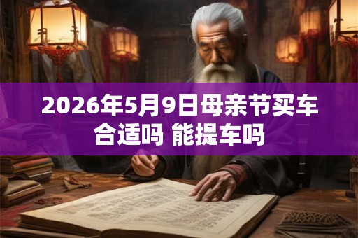 2026年5月9日母亲节买车合适吗 能提车吗