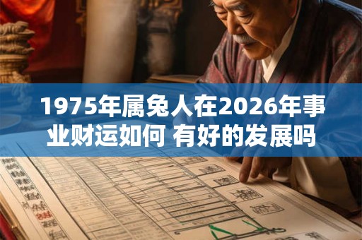 1975年属兔人在2026年事业财运如何 有好的发展吗 1975年属兔人在2026年事业财运如何 有好的发展吗