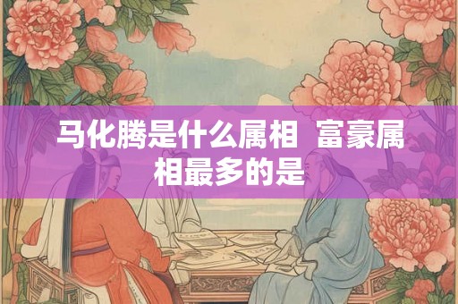 马化腾是什么属相  富豪属相最多的是