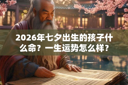 2026年七夕出生的孩子什么命？一生运势怎么样？