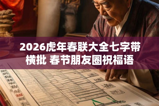 2026虎年春联大全七字带横批 春节朋友圈祝福语