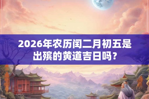 2026年农历闰二月初五是出殡的黄道吉日吗? 2026年农历闰二月初五是出殡的黄道吉日吗?