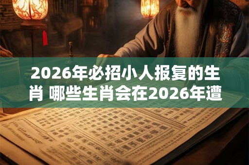 2026年必招小人报复的生肖 哪些生肖会在2026年遭到小人报复