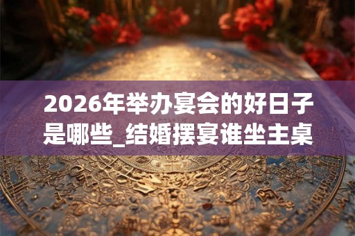 2026年举办宴会的好日子是哪些_结婚摆宴谁坐主桌 2026年举办宴会的好日子是哪些_结婚摆宴谁坐主桌