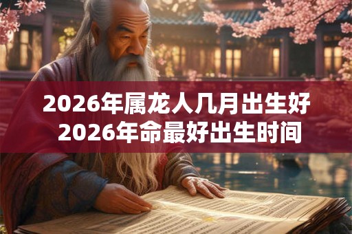 2026年属龙人几月出生好 2026年命最好出生时间 2026年属龙人几月出生好 2026年命最好出生时间