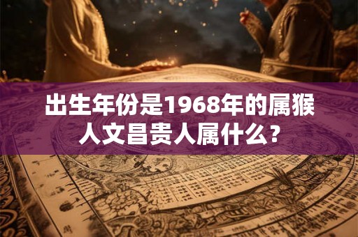 出生年份是1968年的属猴人文昌贵人属什么? 出生年份是1968年的属猴人文昌贵人属什么?
