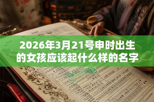 2026年3月21号申时出生的女孩应该起什么样的名字
