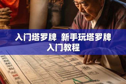 入门塔罗牌  新手玩塔罗牌入门教程