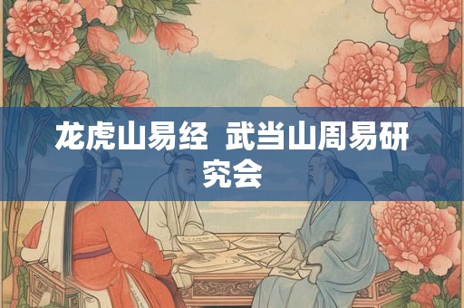 龙虎山易经 武当山周易研究会 龙虎山易经 武当山周易研究会