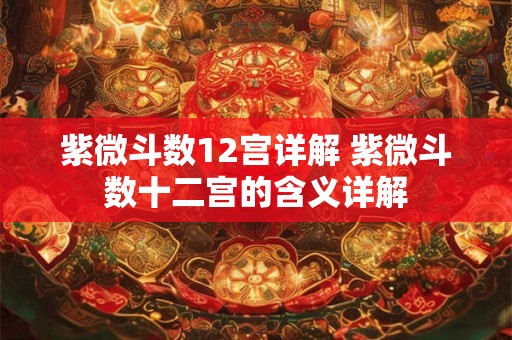 紫微斗数12宫详解 紫微斗数十二宫的含义详解 紫微斗数12宫详解 紫微斗数十二宫的含义详解