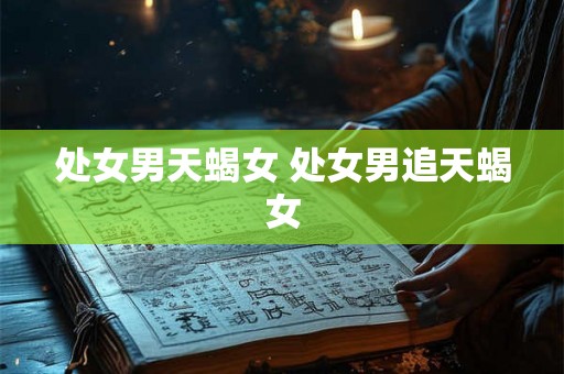 处女男天蝎女 处女男追天蝎女