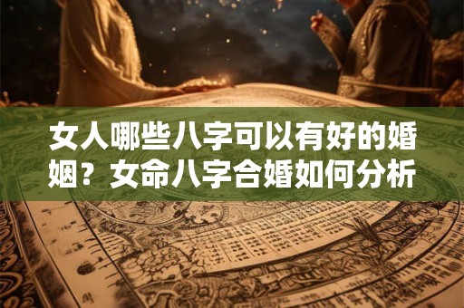 女人哪些八字可以有好的婚姻?女命八字合婚如何分析? 女人哪些八字可以有好的婚姻?女命八字合婚如何分析?