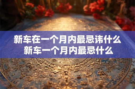 新车在一个月内最忌讳什么 新车一个月内最忌什么