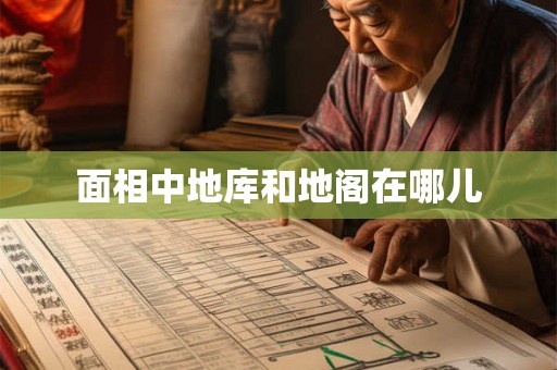 面相中地库和地阁在哪儿