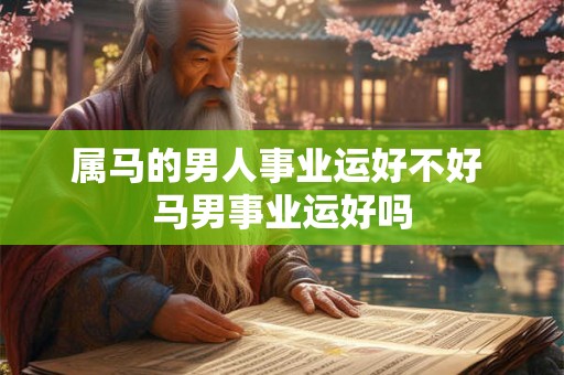 属马的男人事业运好不好 马男事业运好吗