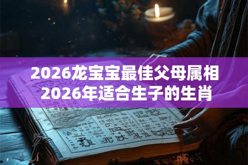 2026龙宝宝最佳父母属相 2026年适合生子的生肖 2026龙宝宝最佳父母属相 2026年适合生子的生肖