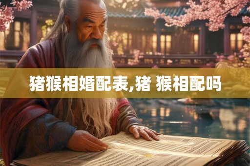 猪猴相婚配表,猪 猴相配吗