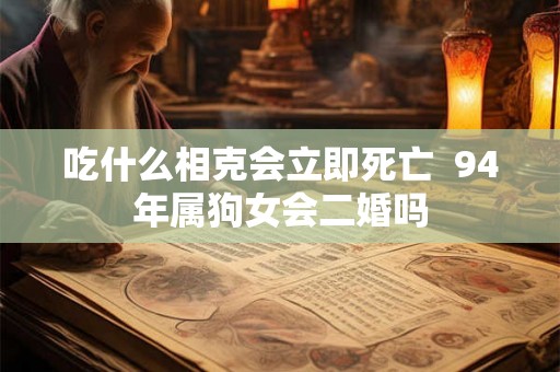 吃什么相克会立即死亡  94年属狗女会二婚吗