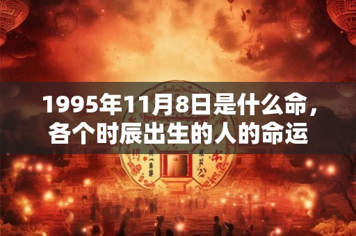 1995年11月8日是什么命，各个时辰出生的人的命运