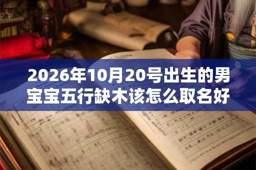 2026年10月20号出生的男宝宝五行缺木该怎么取名好