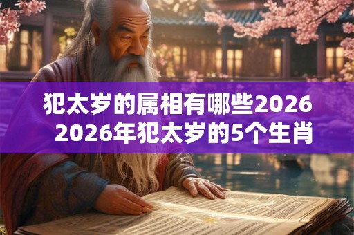 犯太岁的属相有哪些2026  2026年犯太岁的5个生肖