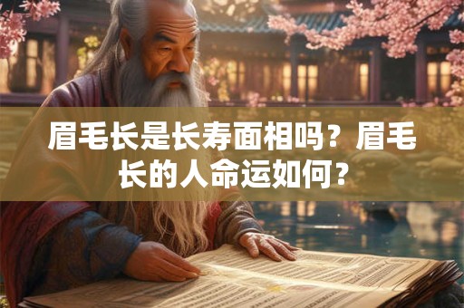 眉毛长是长寿面相吗？眉毛长的人命运如何？