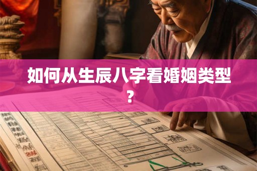 如何从生辰八字看婚姻类型？