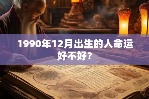 1990年12月出生的人命运好不好？