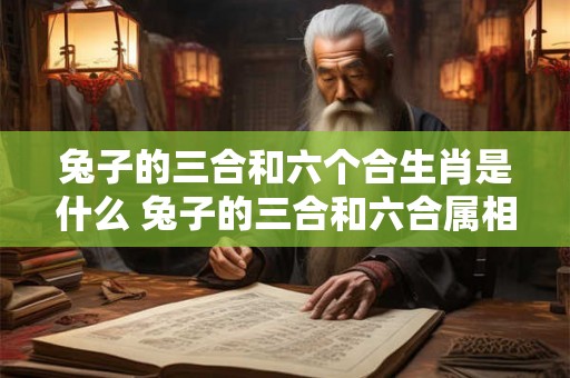 兔子的三合和六个合生肖是什么 兔子的三合和六合属相是啥