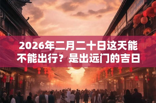 2026年二月二十日这天能不能出行？是出远门的吉日吗