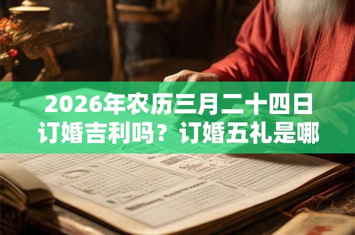 2026年农历三月二十四日订婚吉利吗?订婚五礼是哪五礼? 2026年农历三月二十四日订婚吉利吗?订婚五礼是哪五礼?