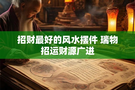 招财最好的风水摆件 瑞物招运财源广进