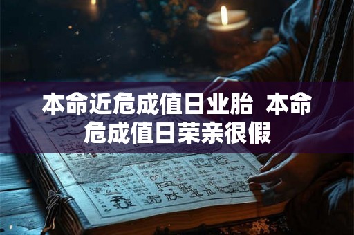 本命近危成值日业胎  本命危成值日荣亲很假