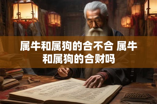 属牛和属狗的合不合 属牛和属狗的合财吗