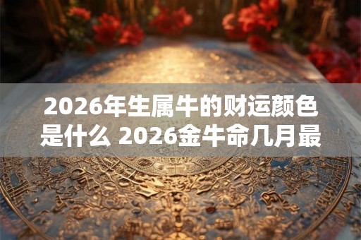 2026年生属牛的财运颜色是什么 2026金牛命几月最好